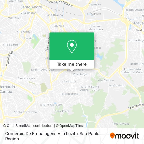 Mapa Comercio De Embalagens Vila Luzita