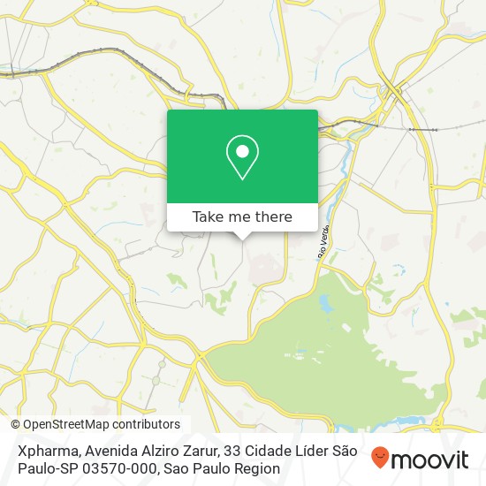 Mapa Xpharma, Avenida Alziro Zarur, 33 Cidade Líder São Paulo-SP 03570-000