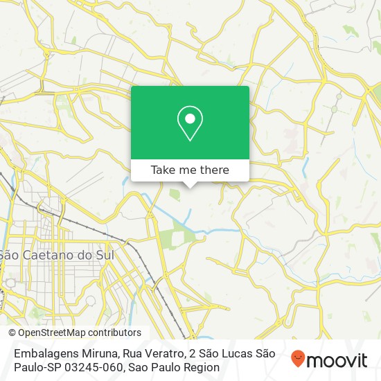 Embalagens Miruna, Rua Veratro, 2 São Lucas São Paulo-SP 03245-060 map