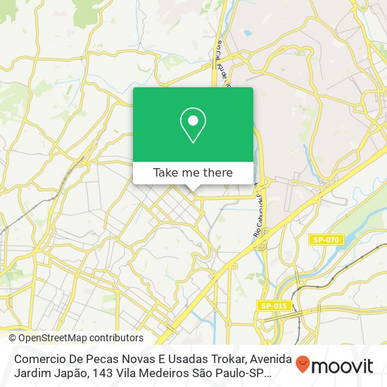 Comercio De Pecas Novas E Usadas Trokar, Avenida Jardim Japão, 143 Vila Medeiros São Paulo-SP 02221-000 map