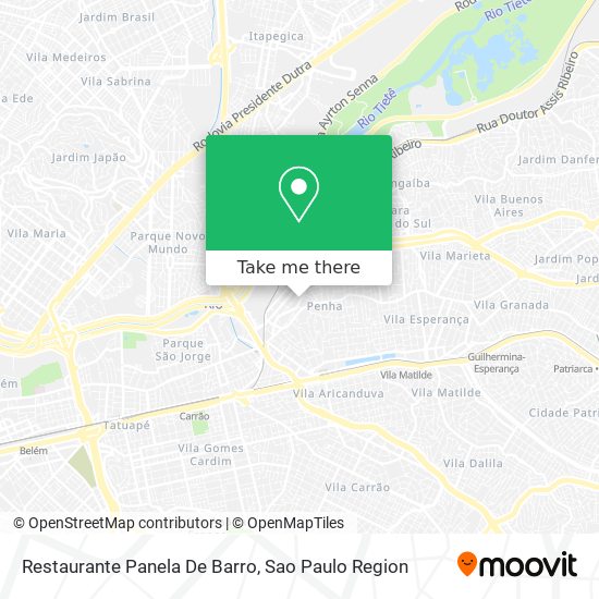 Mapa Restaurante Panela De Barro