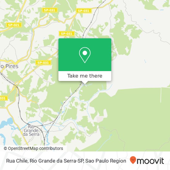 Rua Chile, Rio Grande da Serra-SP map