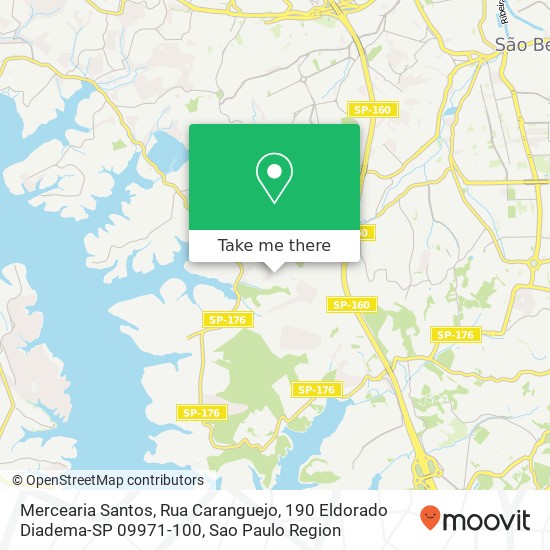Mercearia Santos, Rua Caranguejo, 190 Eldorado Diadema-SP 09971-100 map