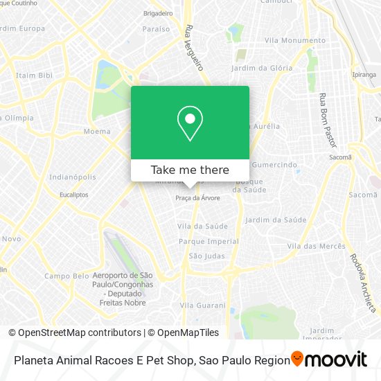 Planeta Animal Racoes E Pet Shop map