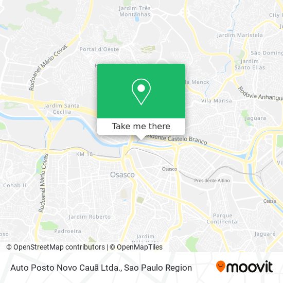 Auto Posto Novo Cauã Ltda. map