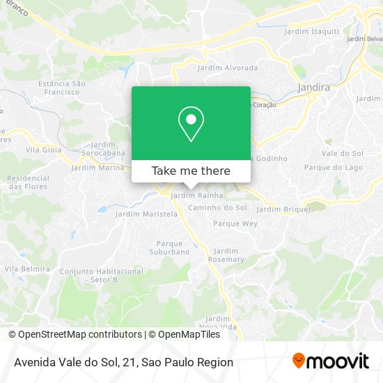 Avenida Vale do Sol, 21 map