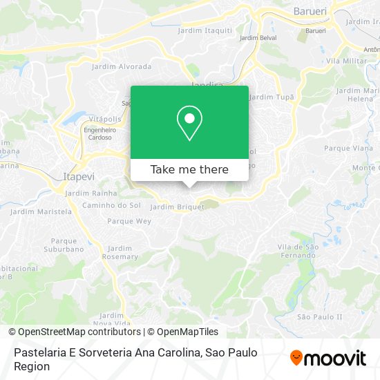 Pastelaria E Sorveteria Ana Carolina map