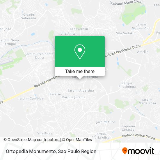 Ortopedia Monumento map