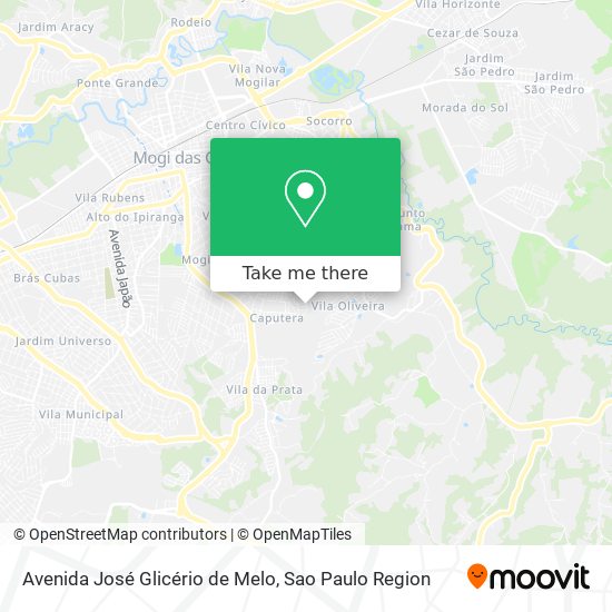 Mapa Avenida José Glicério de Melo