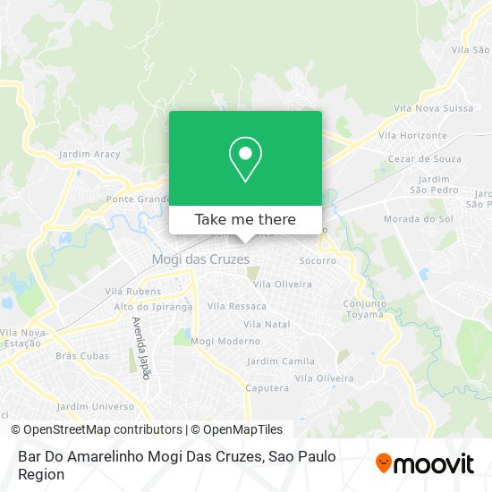 Mapa Bar Do Amarelinho Mogi Das Cruzes