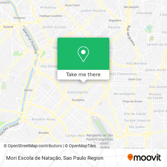 Mori Escola de Natação map