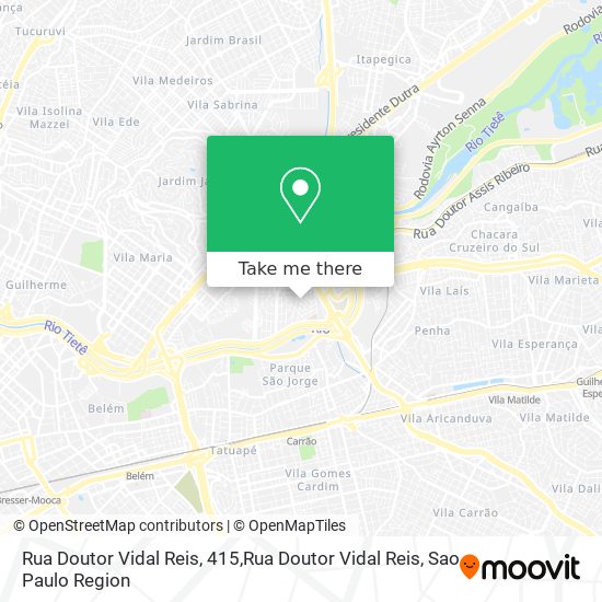 Mapa Rua Doutor Vidal Reis, 415,Rua Doutor Vidal Reis