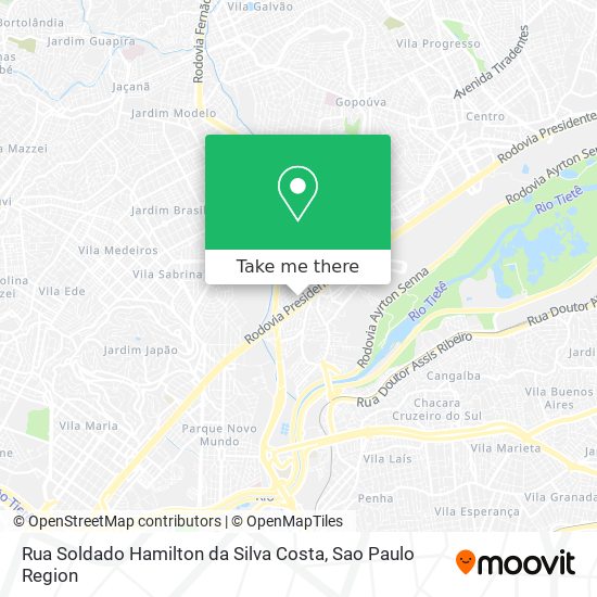 Rua Soldado Hamilton da Silva Costa map