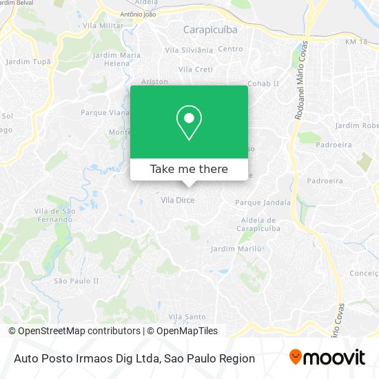 Auto Posto Irmaos Dig Ltda map