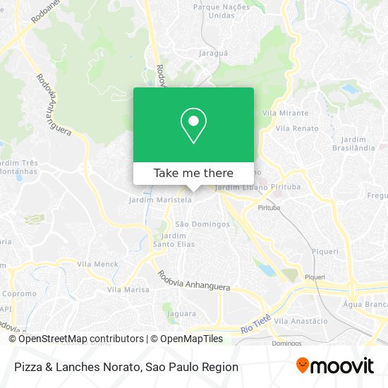 Mapa Pizza & Lanches Norato