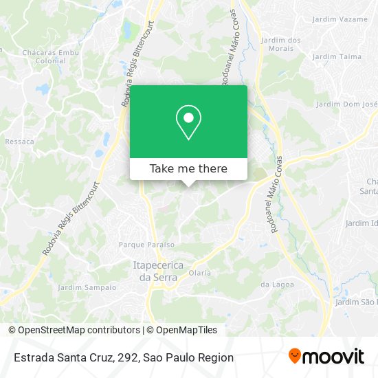Estrada Santa Cruz, 292 map
