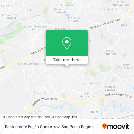 Mapa Restaurante Feijão Com Arroz