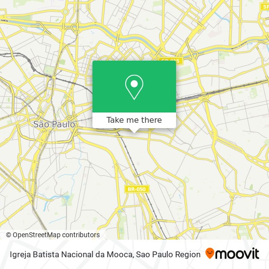 Igreja Batista Nacional da Mooca map