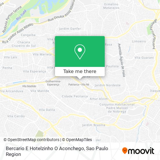 Bercario E Hotelzinho O Aconchego map