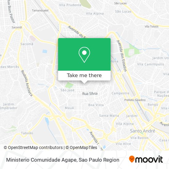 Mapa Ministerio Comunidade Agape