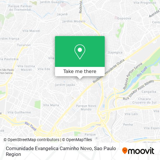 Comunidade Evangelica Caminho Novo map