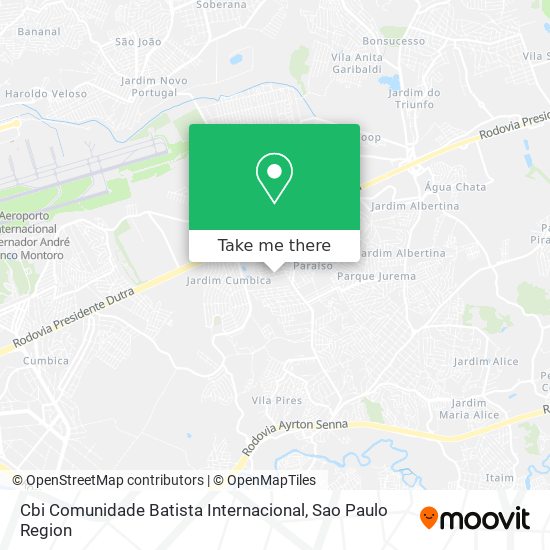 Cbi Comunidade Batista Internacional map