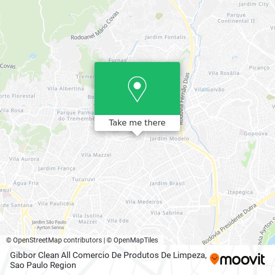 Gibbor Clean All Comercio De Produtos De Limpeza map