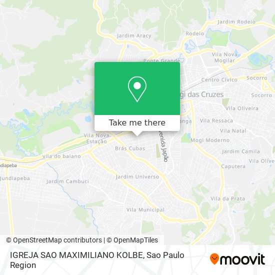 IGREJA SAO MAXIMILIANO KOLBE map