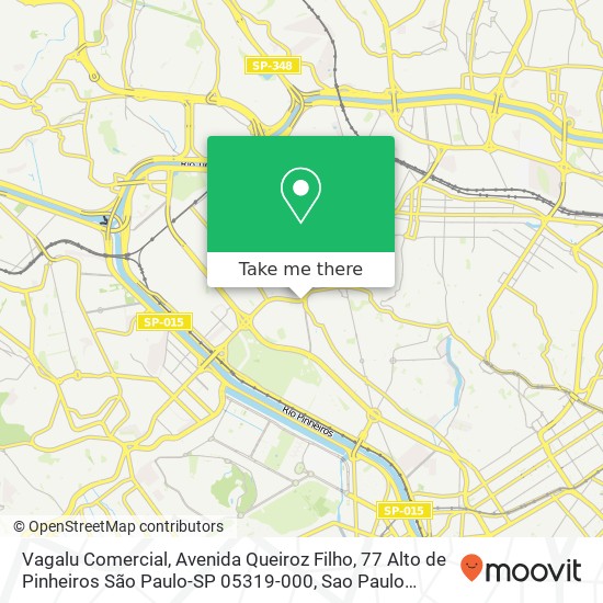 Vagalu Comercial, Avenida Queiroz Filho, 77 Alto de Pinheiros São Paulo-SP 05319-000 map