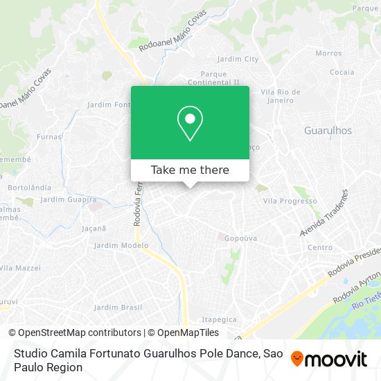 Studio Camila Fortunato Guarulhos Pole Dance map