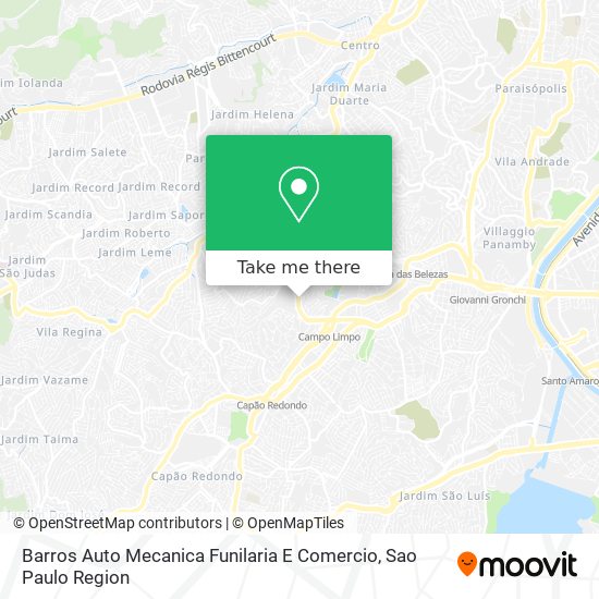 Mapa Barros Auto Mecanica Funilaria E Comercio