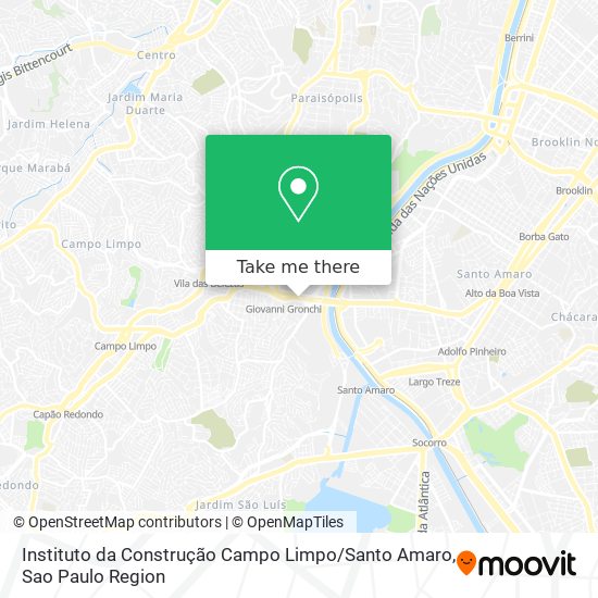 Instituto da Construção Campo Limpo / Santo Amaro map