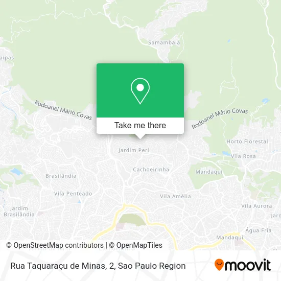 Rua Taquaraçu de Minas, 2 map