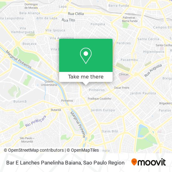 Bar E Lanches Panelinha Baiana map