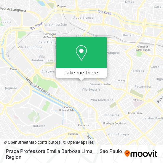 Praça Professora Emília Barbosa Lima, 1 map