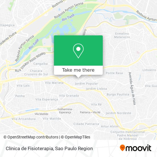 Clínica de Fisioterapia map