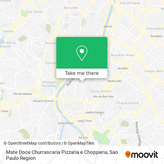 Mapa Mate Doce Churrascaria Pizzaria e Chopperia