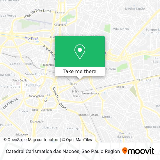 Catedral Carismatica das Nacoes map