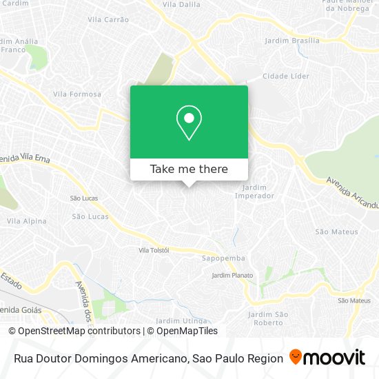 Rua Doutor Domingos Americano map