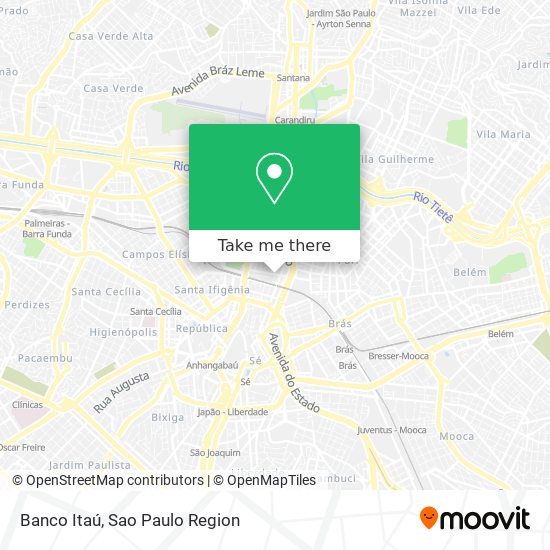 Banco Itaú map