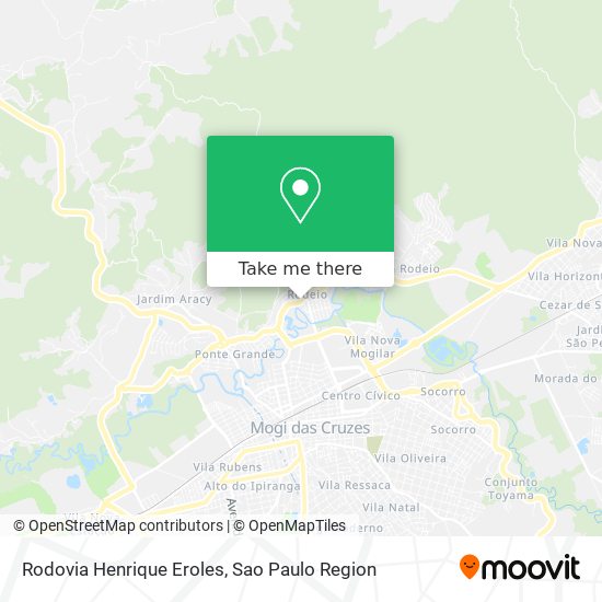 Mapa Rodovia Henrique Eroles