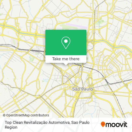 Mapa Top Clean Revitalização Automotiva