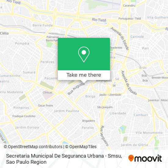 Mapa Secretaria Municipal De Seguranca Urbana - Smsu