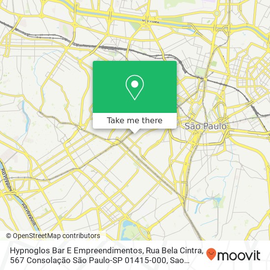 Hypnoglos Bar E Empreendimentos, Rua Bela Cintra, 567 Consolação São Paulo-SP 01415-000 map