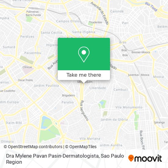 Mapa Dra Mylene Pavan Pasin-Dermatologista