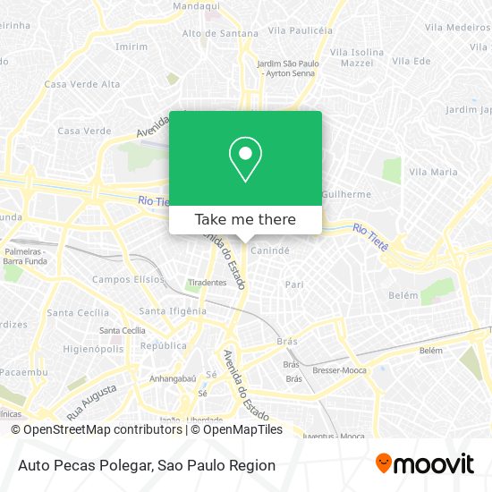 Auto Pecas Polegar map