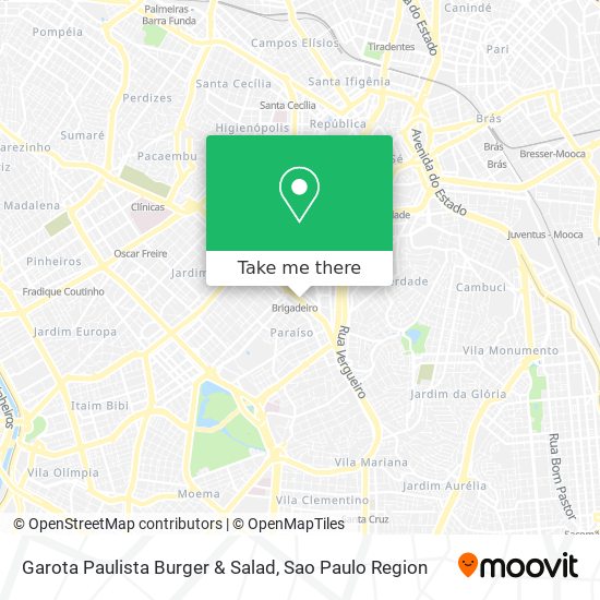 Mapa Garota Paulista Burger & Salad