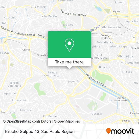 Brechó Galpão 43 map