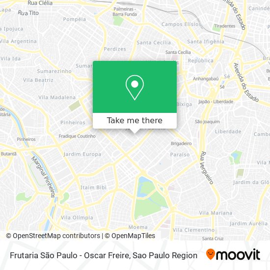 Frutaria São Paulo - Oscar Freire map