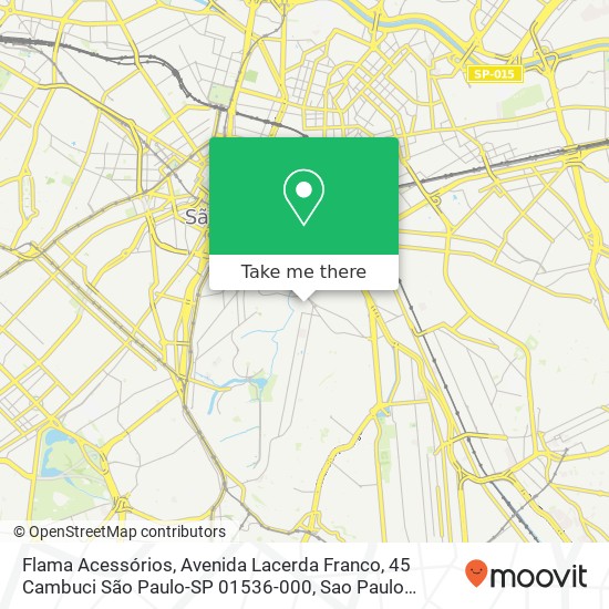 Flama Acessórios, Avenida Lacerda Franco, 45 Cambuci São Paulo-SP 01536-000 map